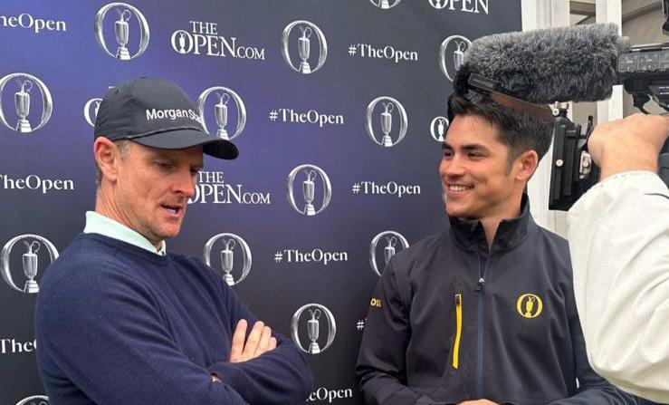 With Justin Rose at The Open Championship