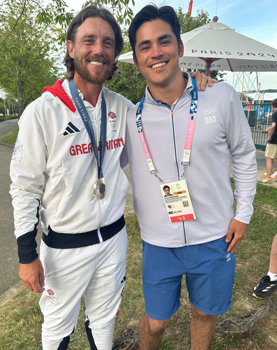 With Tommy Fleetwood at the Paris 2024 Olympics