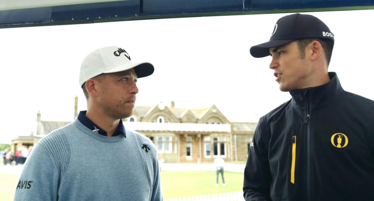 Interviewing Xander Schauffele at The Open Championship