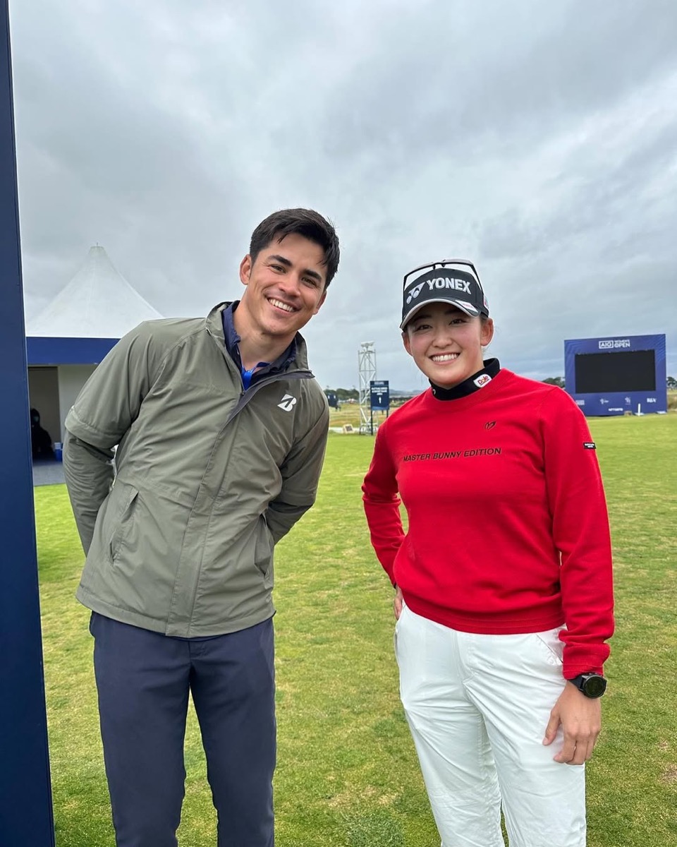 With Miyu Yamashita, 2024 AIG Women's Open champion